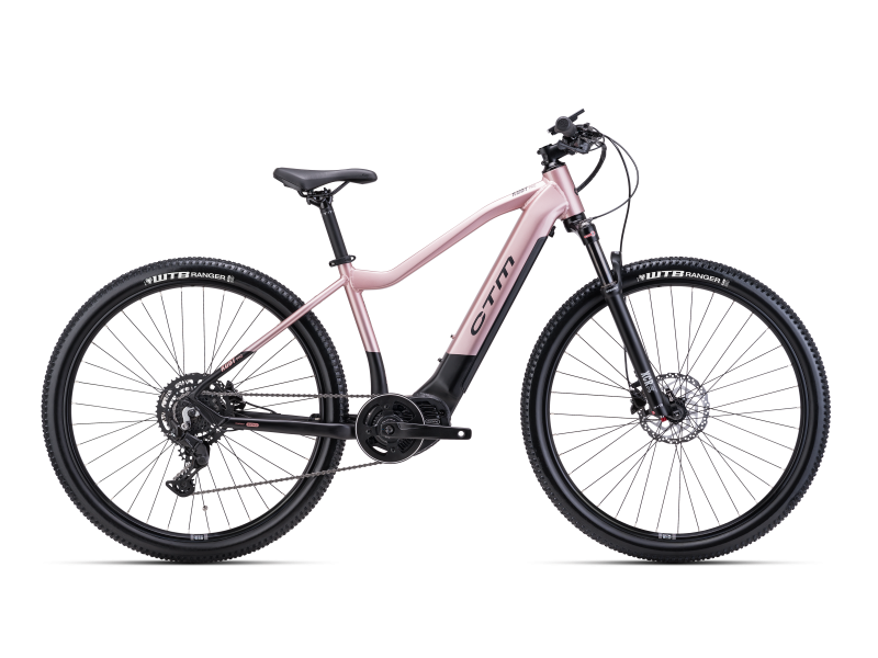 RUBY Pro 29" - matná čierna / lesklá staroružová L (18")