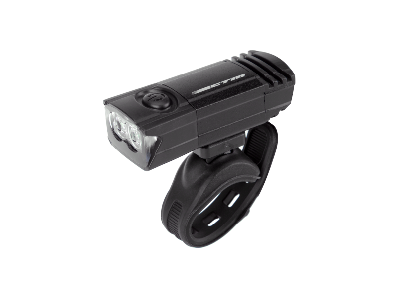 Osvetlenie predné CTM Twinny, 2 LED, 50 Lm, USB, čierne