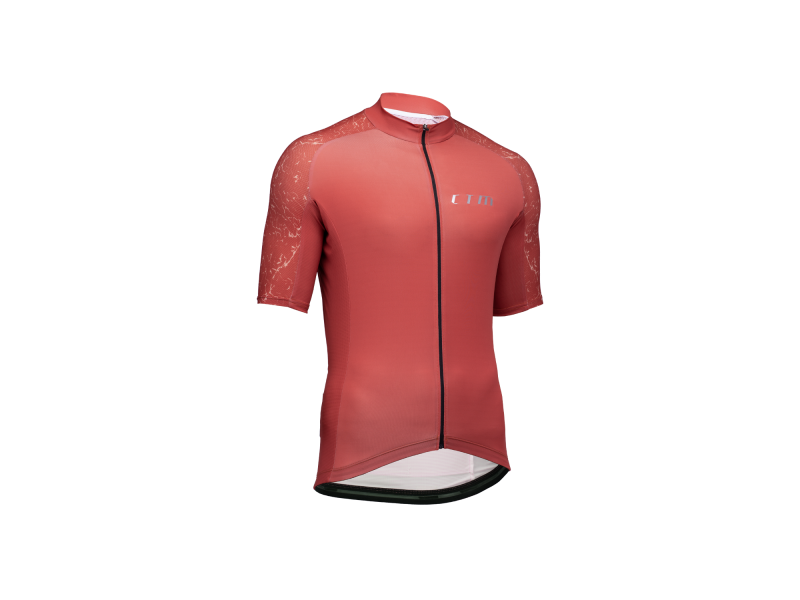 Dres CTM ROAK , na zips, tehlová  červená, S